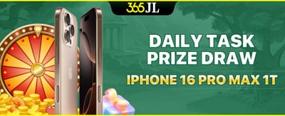 iPhone 16 Pro Max Daily Draw promotional banner